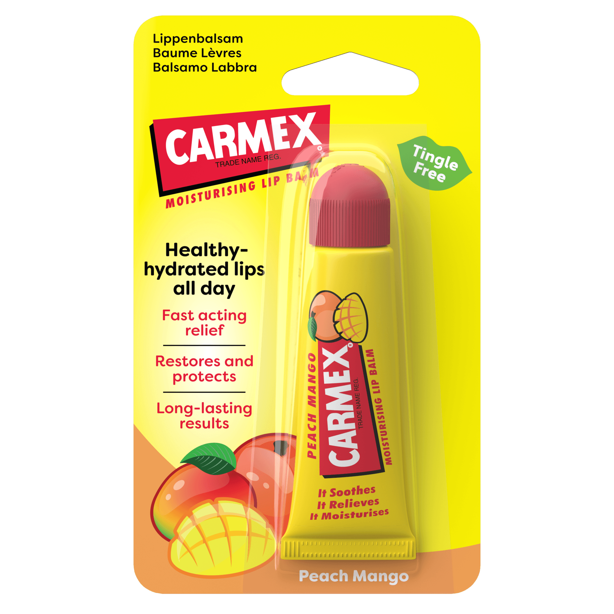 CARMEX Peach Mango Tube Lippenbalsam - CARMEX Switzerland