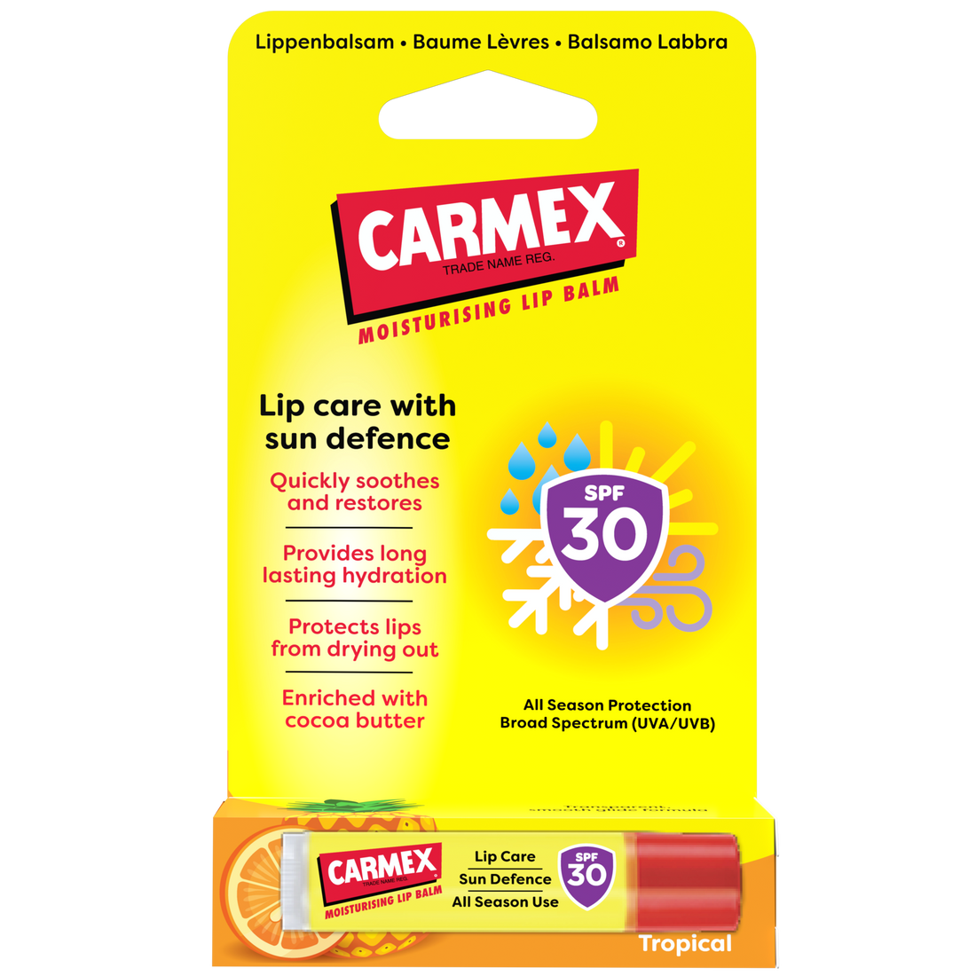 CARMEX Sun Defense Stick SPF 30 Tropical 