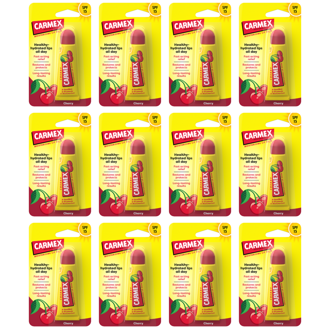 12er Pack - CARMEX Cherry Tube