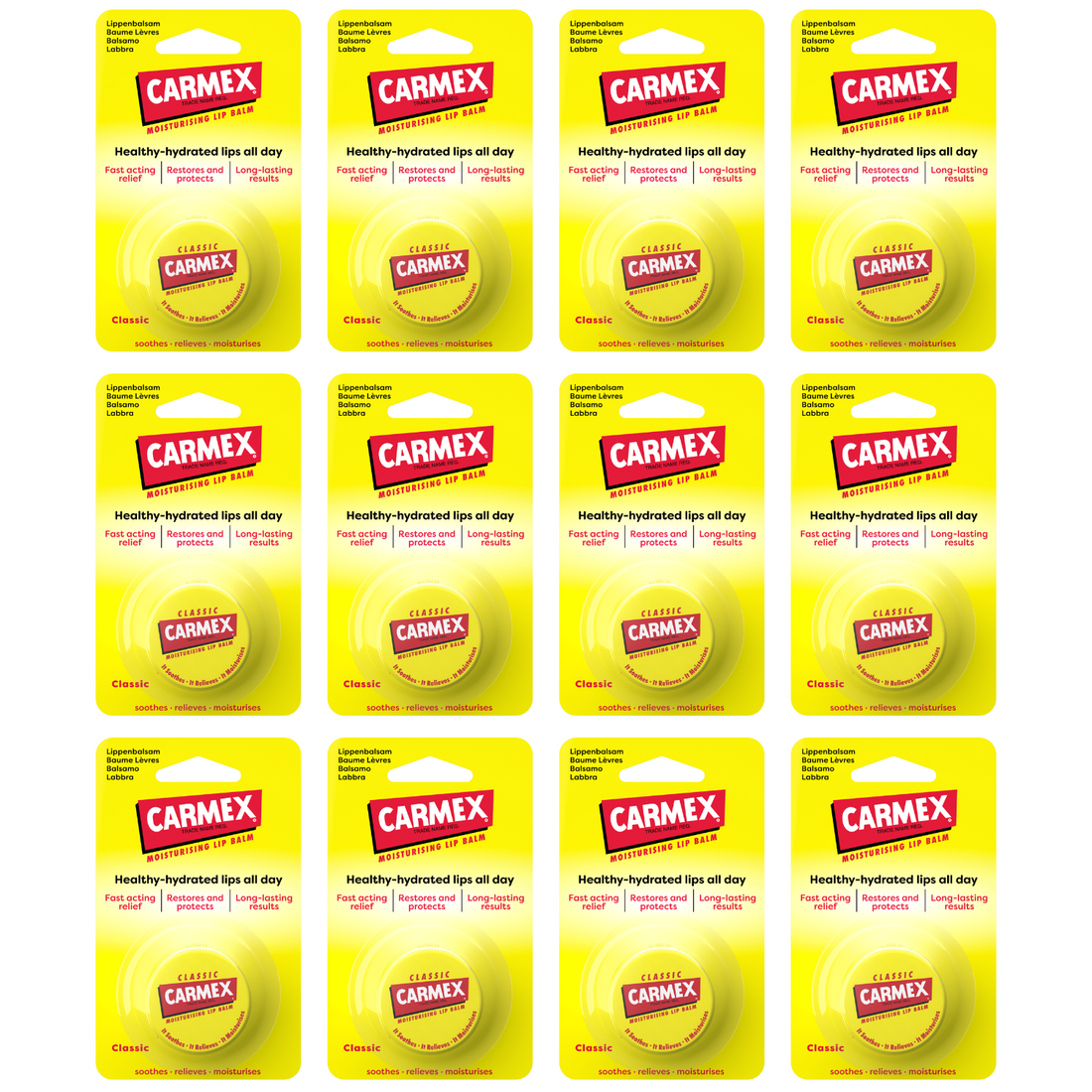 Pack of 12 - CARMEX Classic Jar