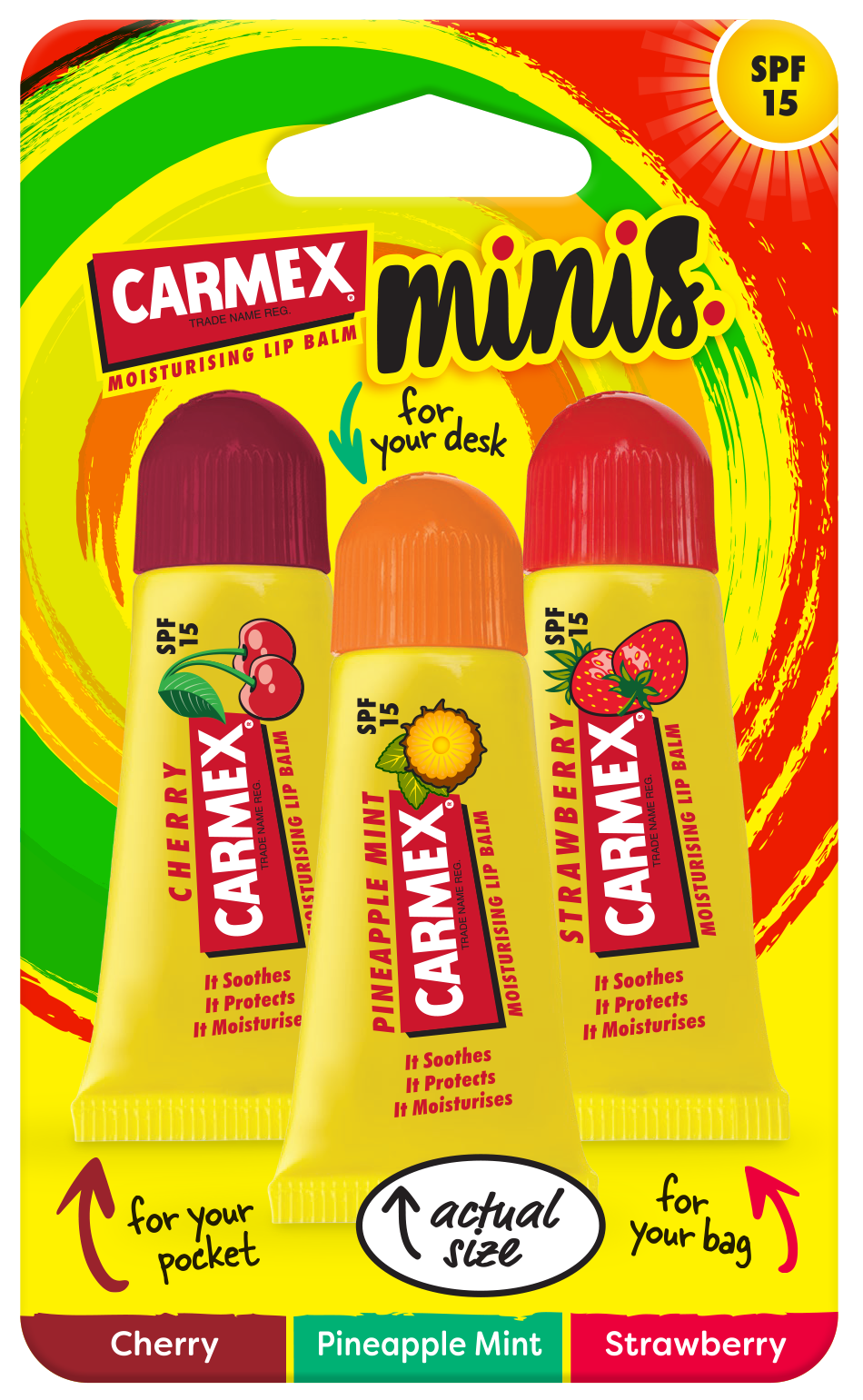 CARMEX Minis 3-Pack Tubes