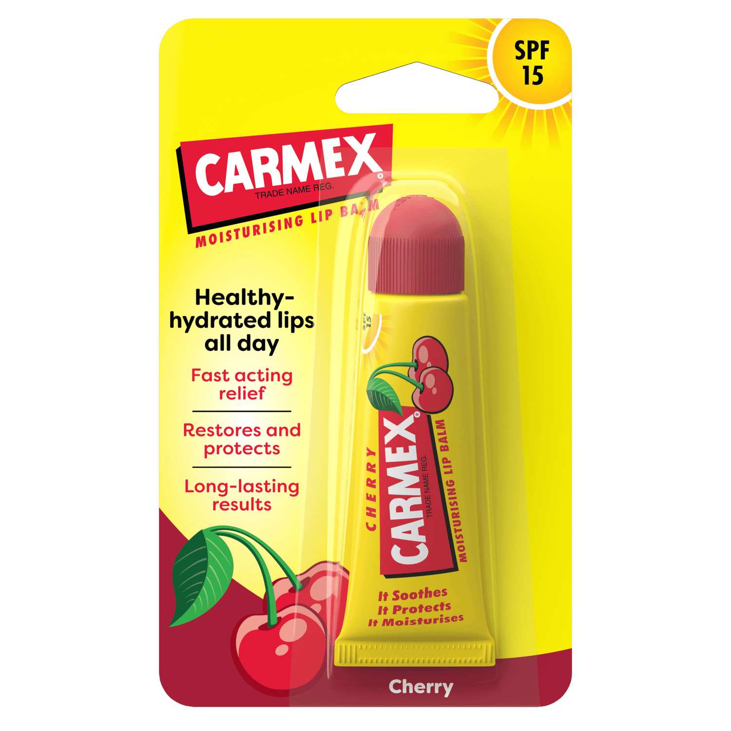 Pack of 12 - CARMEX Cherry Tube