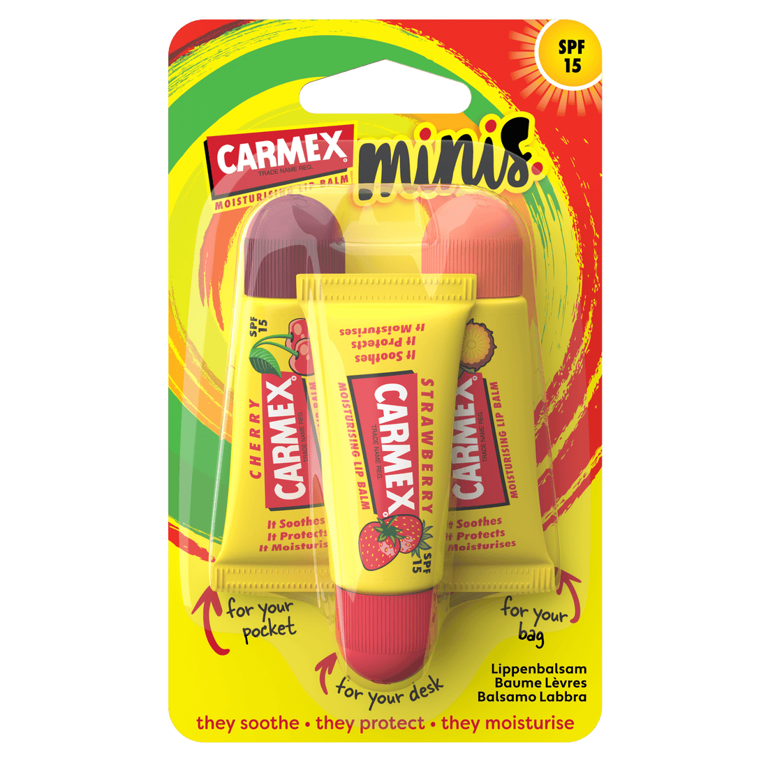 CARMEX Minis 3-PACK Tubes Lippenbalsam - CARMEX Switzerland