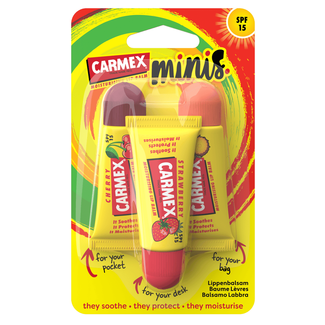 CARMEX Minis 3-PACK Tubes Lippenbalsam - CARMEX Switzerland