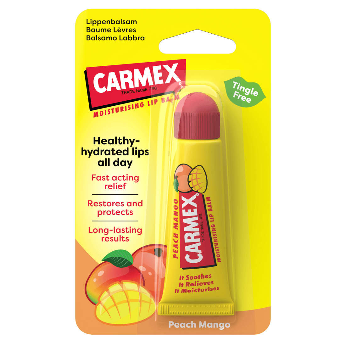 CARMEX Peach Mango Tube Lippenbalsam - CARMEX Switzerland